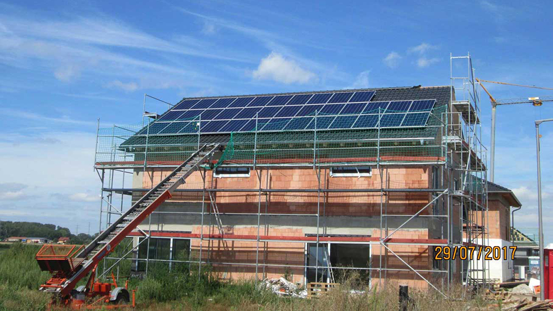 9,36 kWp Photovoltaikanlage in Lampertheim zur Eigenversorgung