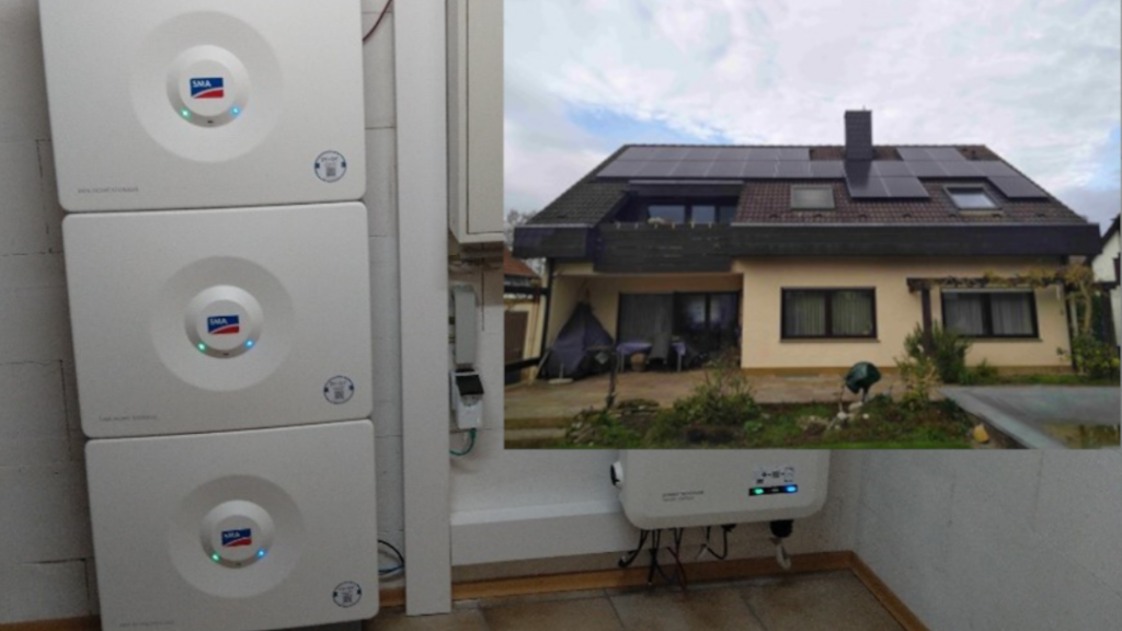 Wechselrichter und Haus mit Photovoltaikmodulen